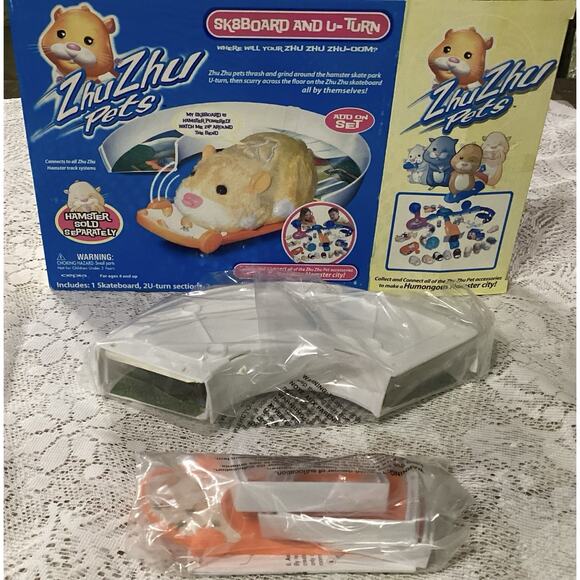 New ZhuZhu Pets Sk8Board And U-Turn Add On Set - Picture 5 of 6